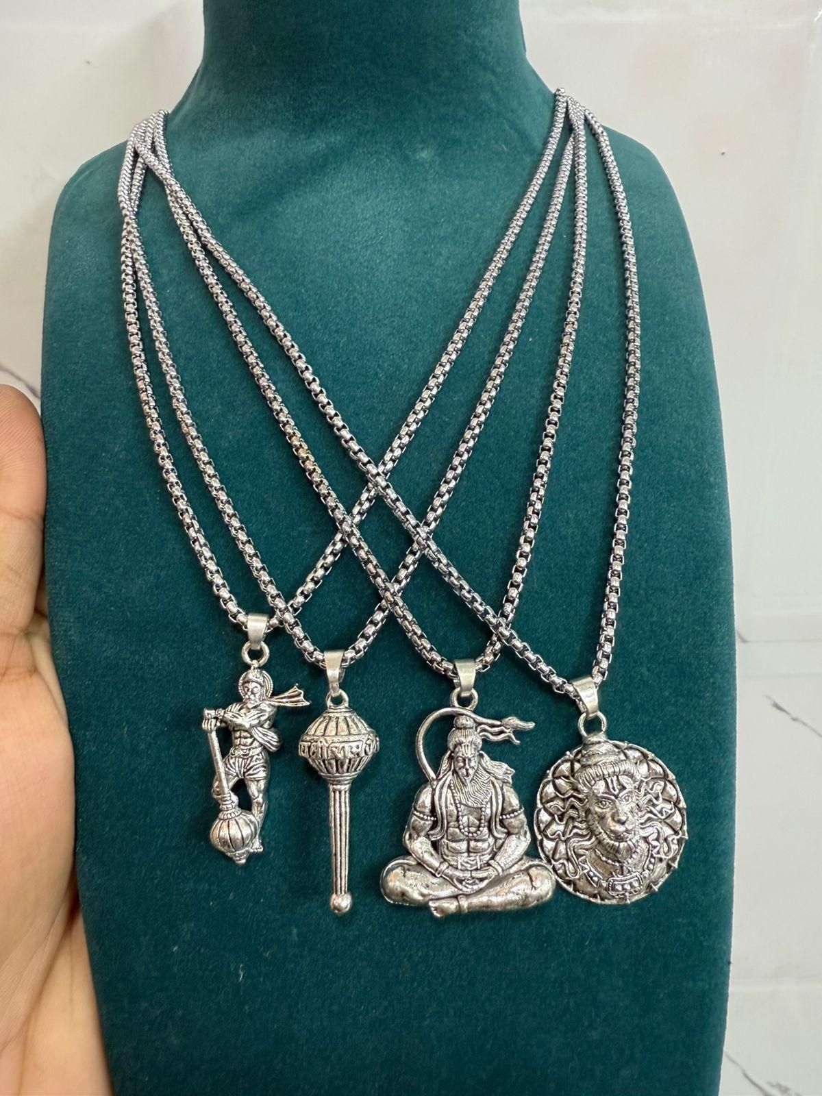 🔥 Lord Hanuman Pendant Set – Strength, Devotion & Power! 🙏✨Buy 1 Get 3 Free! 🔥